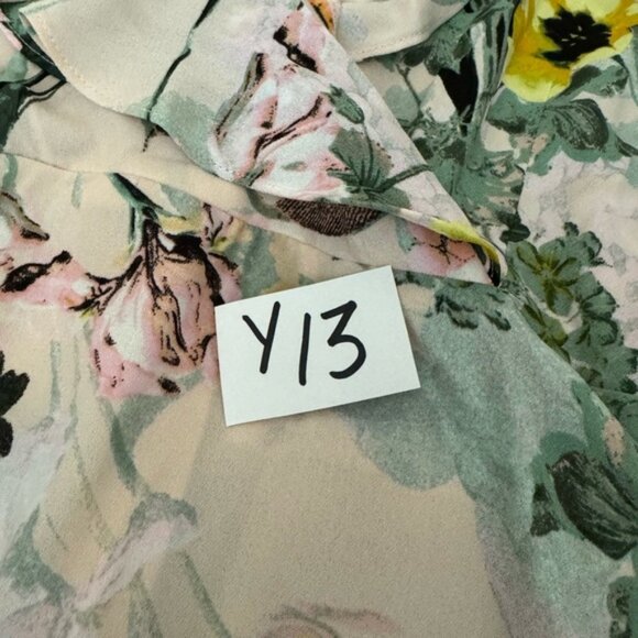 Y-13 DN Designs NWT Pink Floral Ruffled Shirt Sleeve High Low Dress Size 10 - Picture 15 of 15